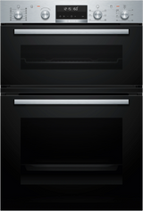 Bosch Series 6 60cm Multifunction Double Oven Stainless Steel MBG578FS3A