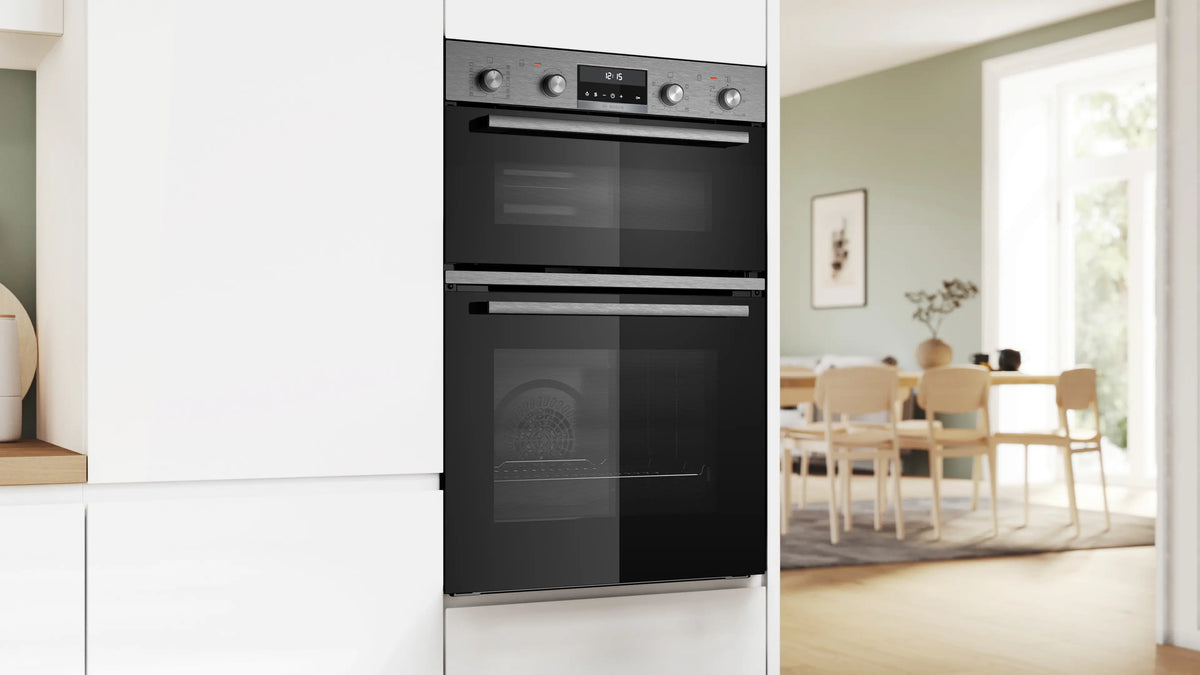 Bosch Series 6 60cm Multifunction Double Oven Stainless Steel MBG578FS3A