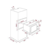 InAlto 25L Built-In Wall Convection Microwave MC25BF