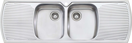 Oliveri Monet Double Bowl Inset Sink With Double Drainer MO753