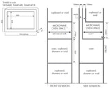 Smeg 60cm Microwave Trim Kit MTK60X34 To suit: SA34MX, SAM34XI, SAM34CXI