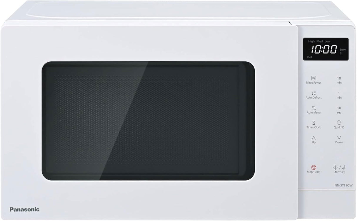 Panasonic 20L 800W Compact Microwave Oven White NN-ST21QWQPQ
