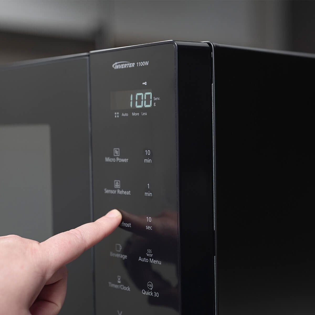 Panasonic 32L Inverter 1100W Microwave Black NN-ST66QBQPQ