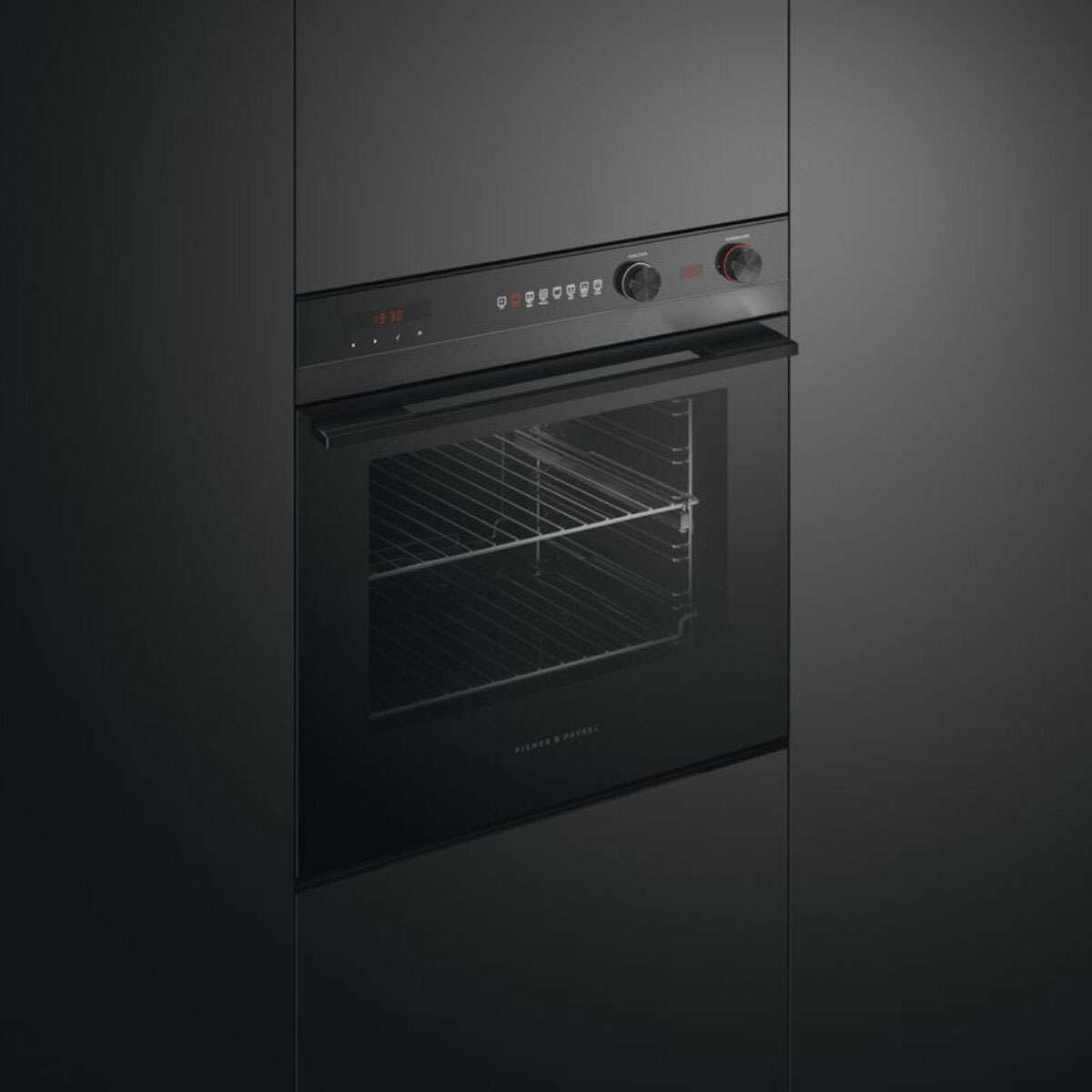 Fisher & Paykel 60cm Pyrolytic Contemporary Built-In Oven Black OB60SC7CEPB1