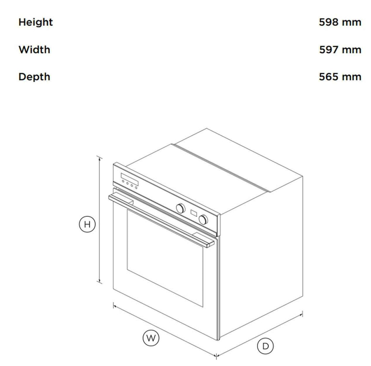 Fisher & Paykel 60cm Contemporary Built-In Wall Oven Stainless Steel OB60SC7CEX4