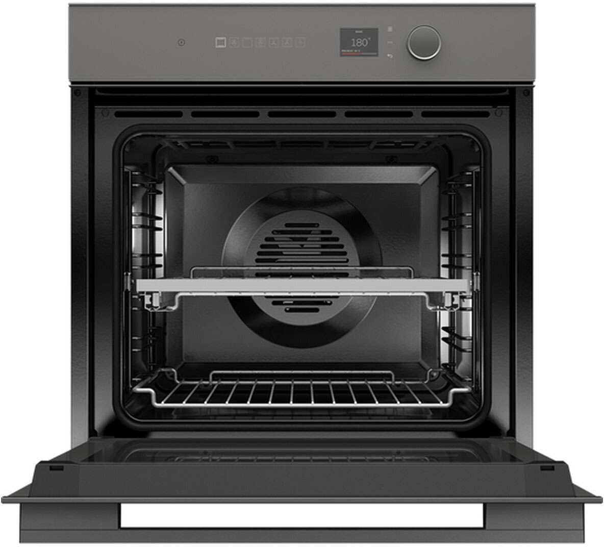 Fisher & Paykel 60cm Minimal Pyrolytic Built In Wall Oven Grey OB60SM16PLG1