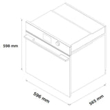 Fisher & Paykel 60cm Minimal Handleless Pyrolytic Oven Black OB60SMPTNB1