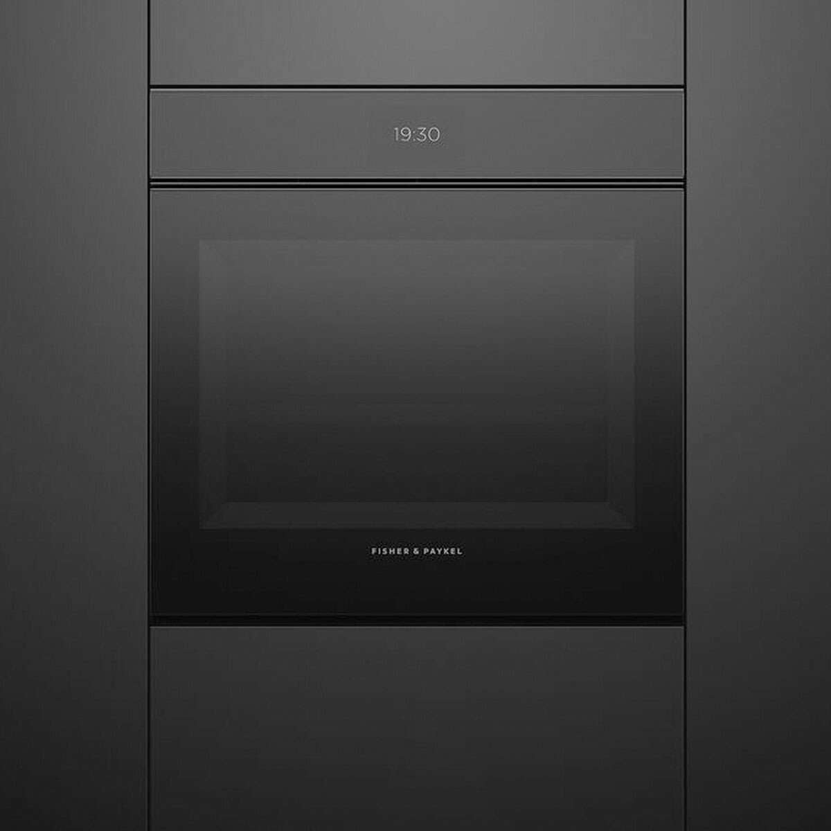 Fisher & Paykel 60cm Minimal Handleless Pyrolytic Oven Black OB60SMPTNB1