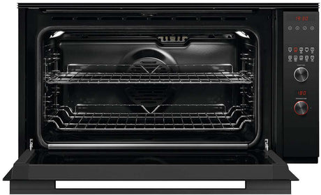 Fisher & Paykel 90cm Contemporary Pyrolytic Built-In Wall Oven Black OB90S9MEPB1