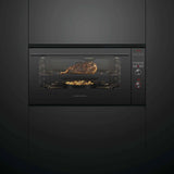 Fisher & Paykel 90cm Contemporary Pyrolytic Built-In Wall Oven Black OB90S9MEPB1