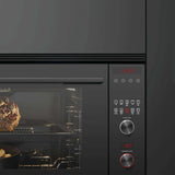 Fisher & Paykel 90cm Contemporary Pyrolytic Built-In Wall Oven Black OB90S9MEPB1