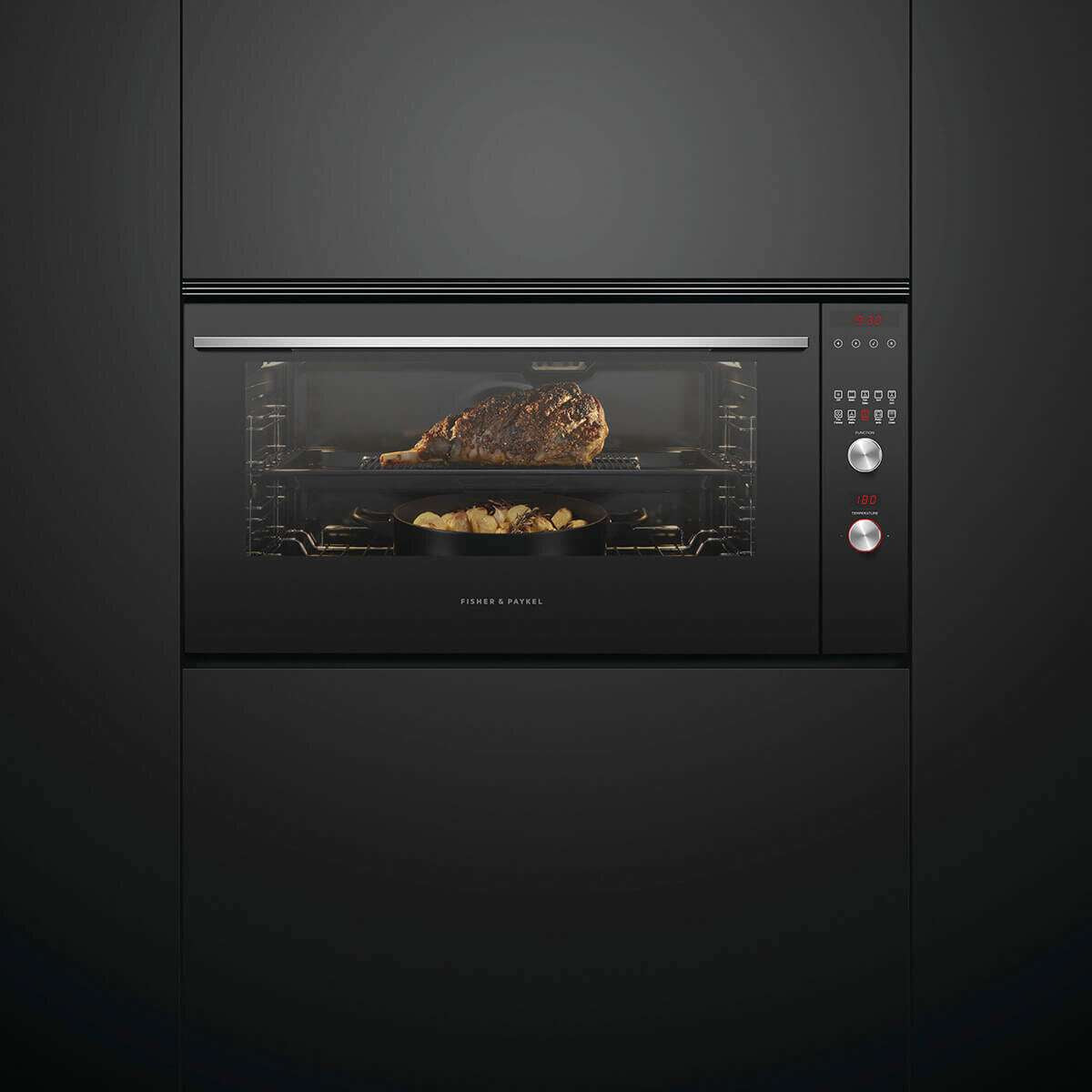Fisher & Paykel 90cm Pyrolytic Built-In Wall Oven Stainless Steel OB90S9MEPX4