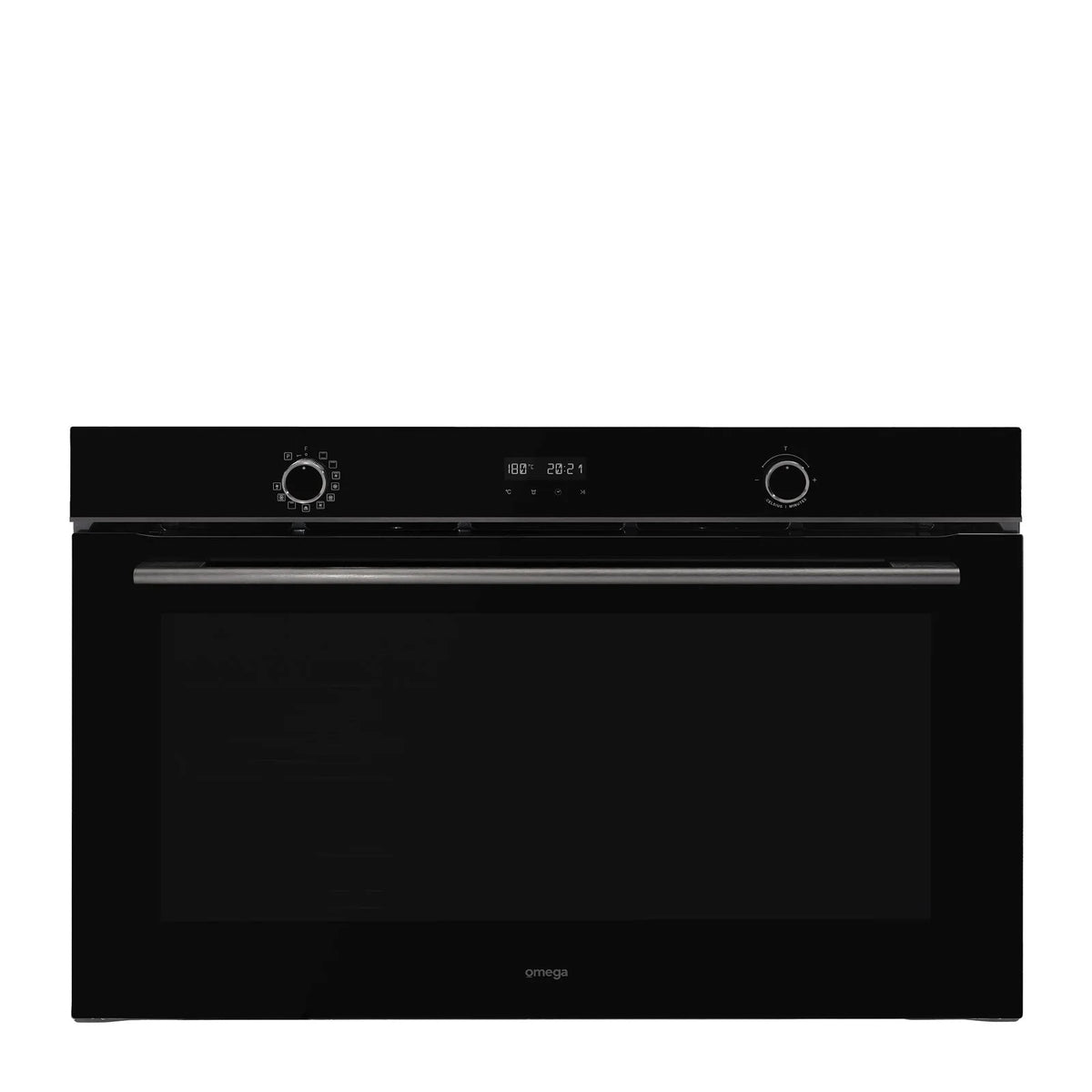 Omega 90cm 11 Function Pyrolytic Electric Built-In Wall Oven with Steam Bake & AirFry OBOP9011AM