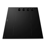 Omega 60cm Black Ceramic Glass Electric Cooktop Knob Control OCC604KZ