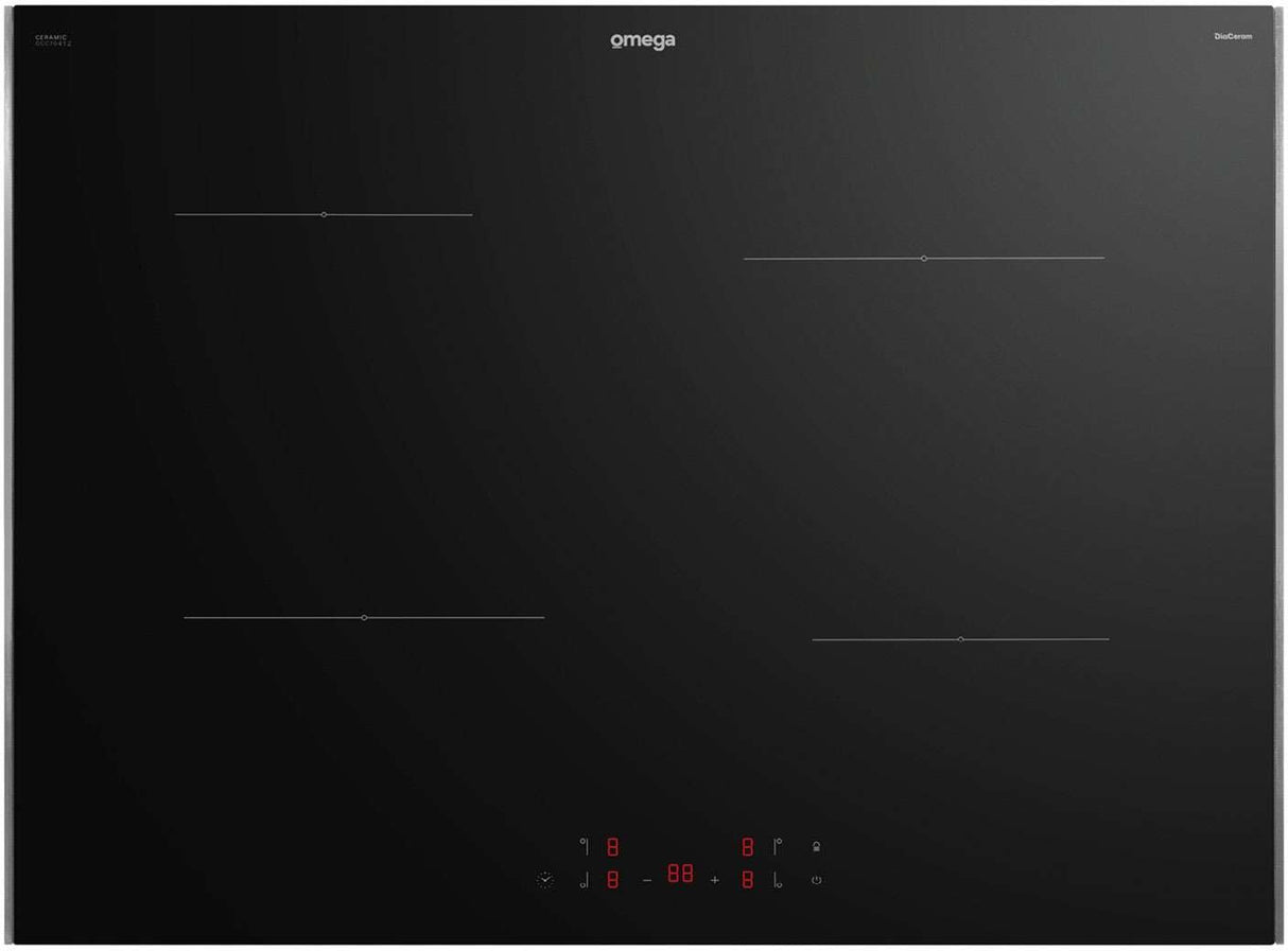 Omega 70cm Black Ceramic Glass Electric Cooktop OCC704TZ