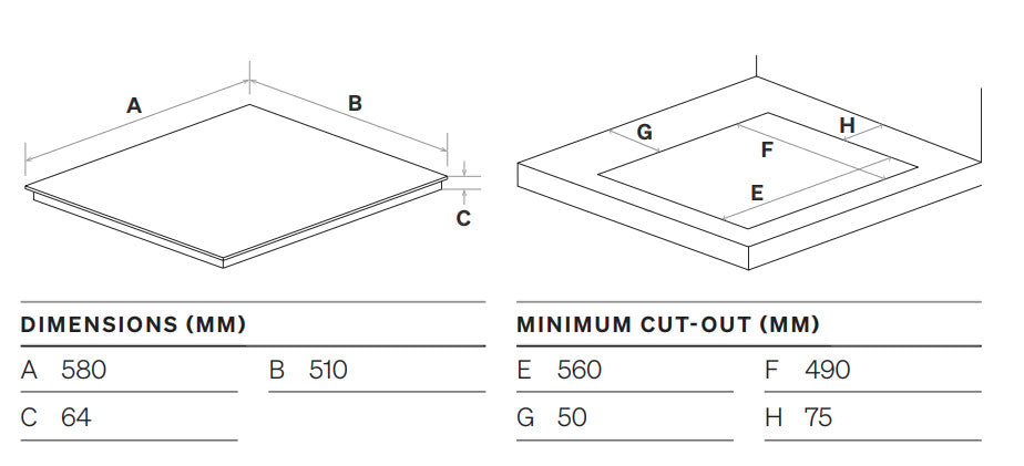 Omega 60cm 4 Burner Gas Cooktop Stainless Steel OCG604WX