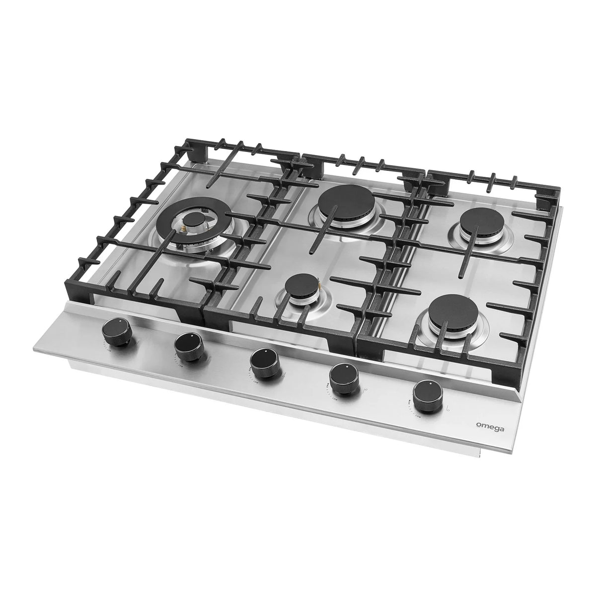 Omega 70cm 5 Burner Gas Cooktop Stainless Steel OCG705WX