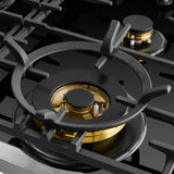Omega 60cm 4 Burner Gas on Ceramic Glass Cooktop OCGG604WB