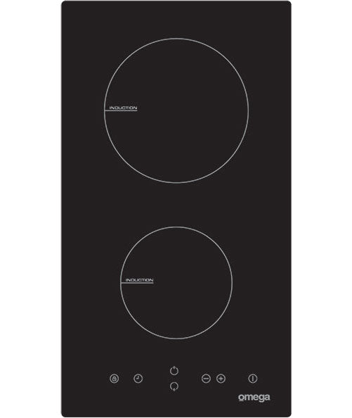 Omega 30cm Domino-Style Black Ceramic Glass Induction Cooktop OCI32Z