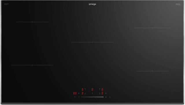 Omega 90cm Induction Cooktop Black Glass OCI905TZ