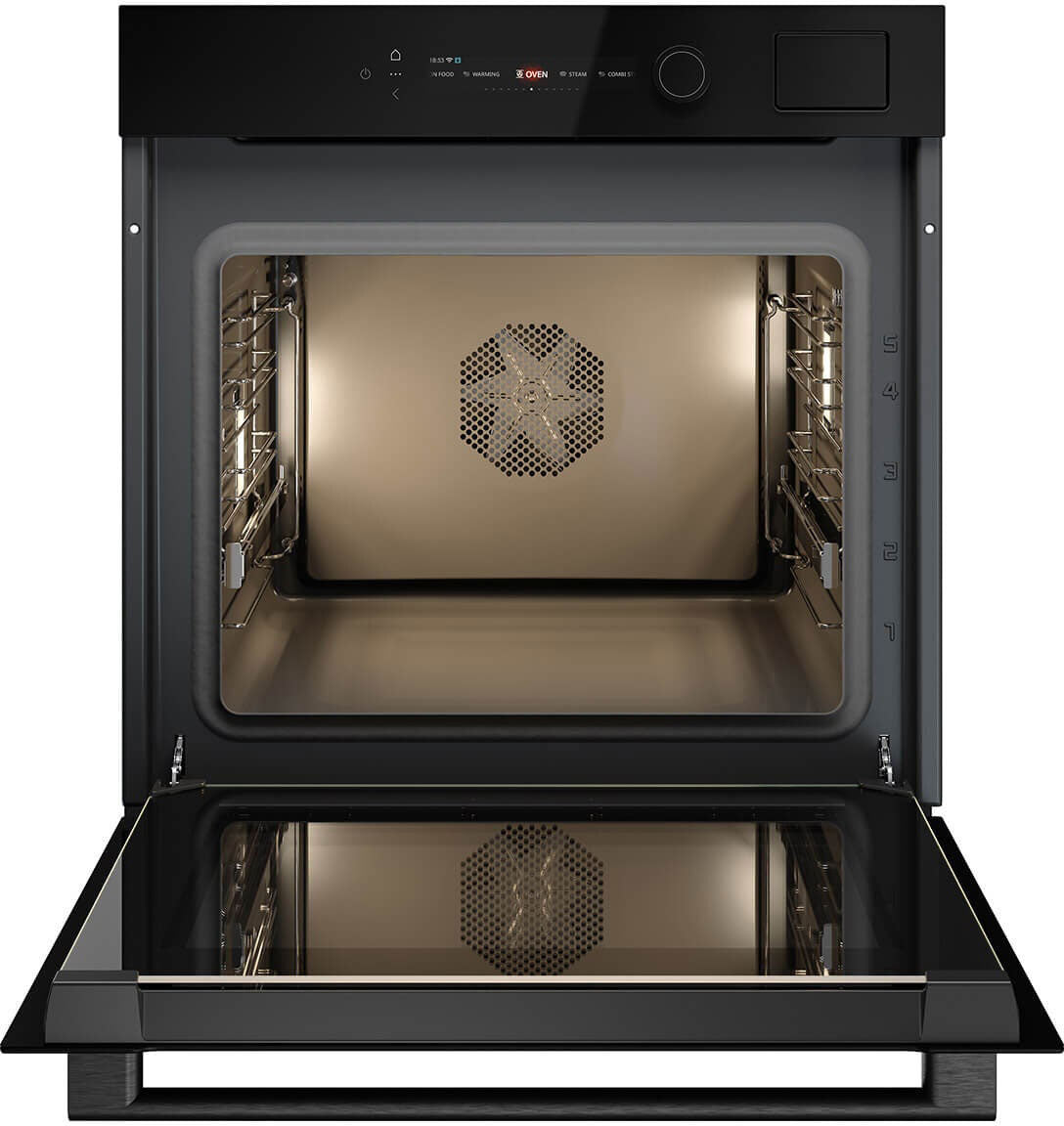 ASKO Craft Glass 60cm Combi Steam Oven Black Glass OCS56BGH.AU