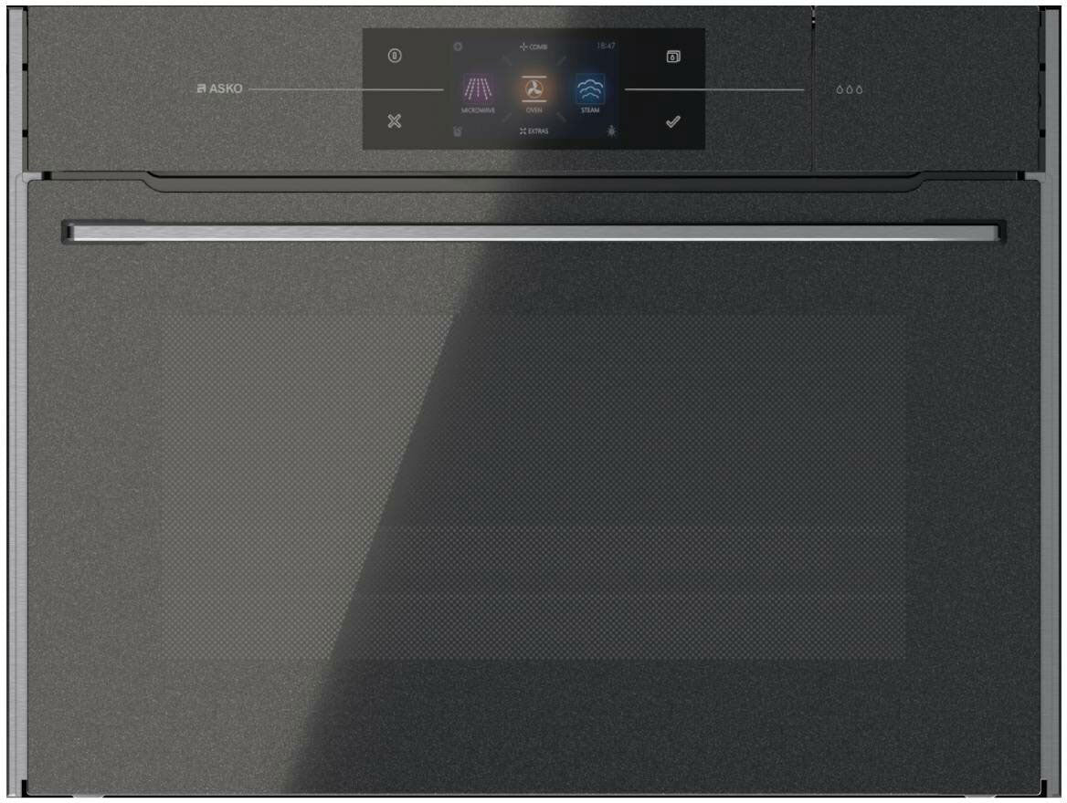 ASKO 60cm Built-In Combi-Steam Microwave Oven Pearl Black OCSM8478G