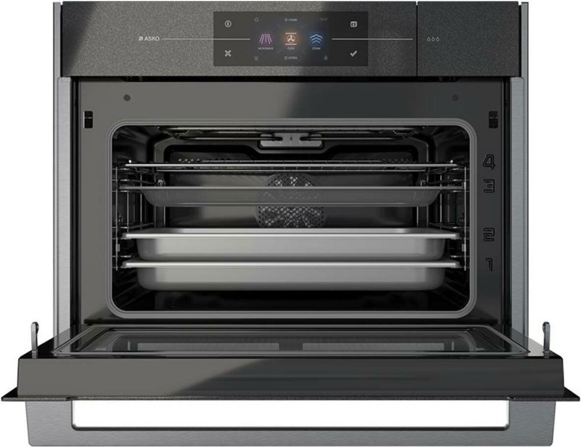 ASKO 60cm Built-In Combi-Steam Microwave Oven Pearl Black OCSM8478G
