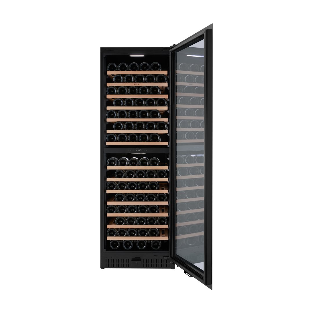 Omega 430L 169 Bottle Dual Zone Wine Cabinet OCW166SB