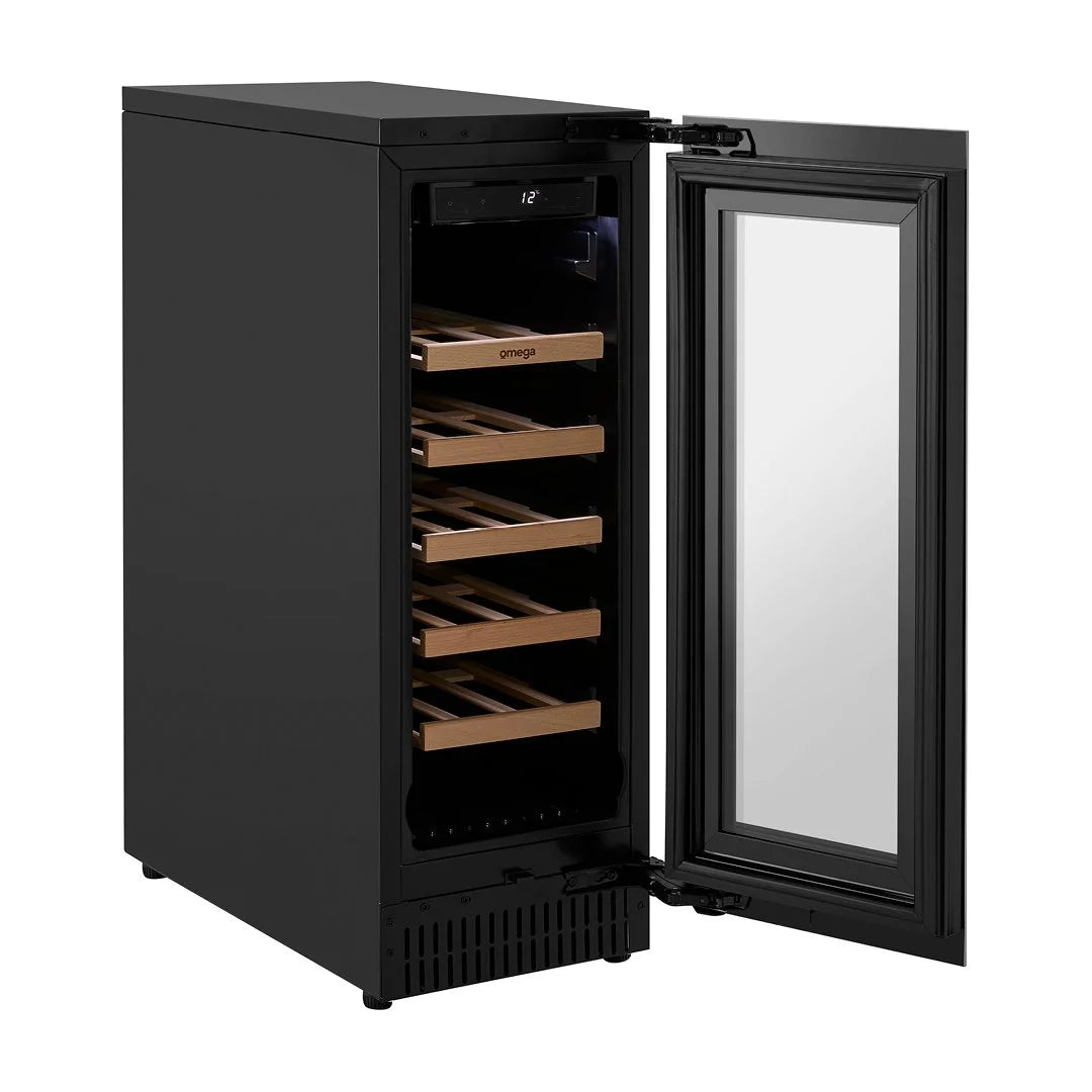 Omega 60L 18 Bottle Single Zone Wine Cabinet OCW18SB