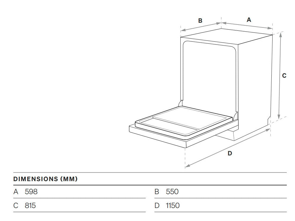 Omega 60cm Fully-Integrated Dishwasher ODWIF6015