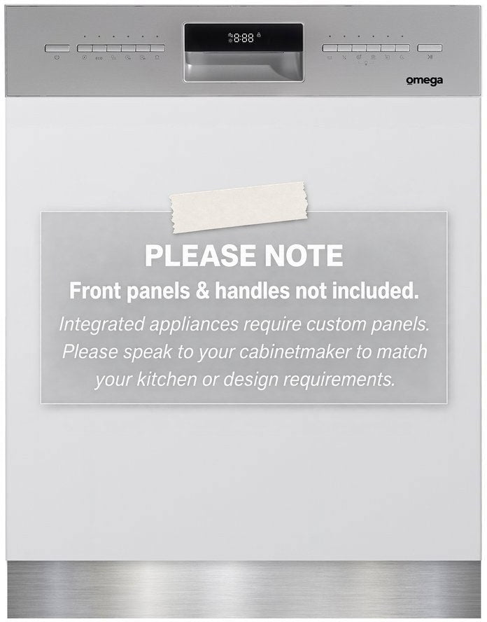 Omega 60cm Semi-Integrated Dishwasher ODWIS6015X
