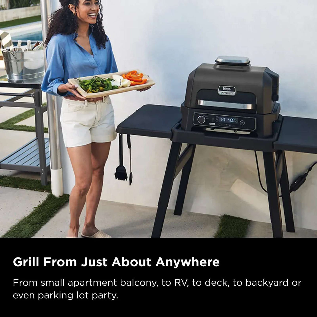 Ninja Woodfire Pro XL Outdoor Electric BBQ Grill and Smoker OG850
