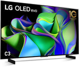 LG 42" Evo C3 4K Smart Gaming TV with Self Lit OLED Pixels OLED42C3PSA