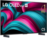 LG 42" EVO C5 AI 4K UHD HDR Smart OLED TV 2025 OLED42C5PSA