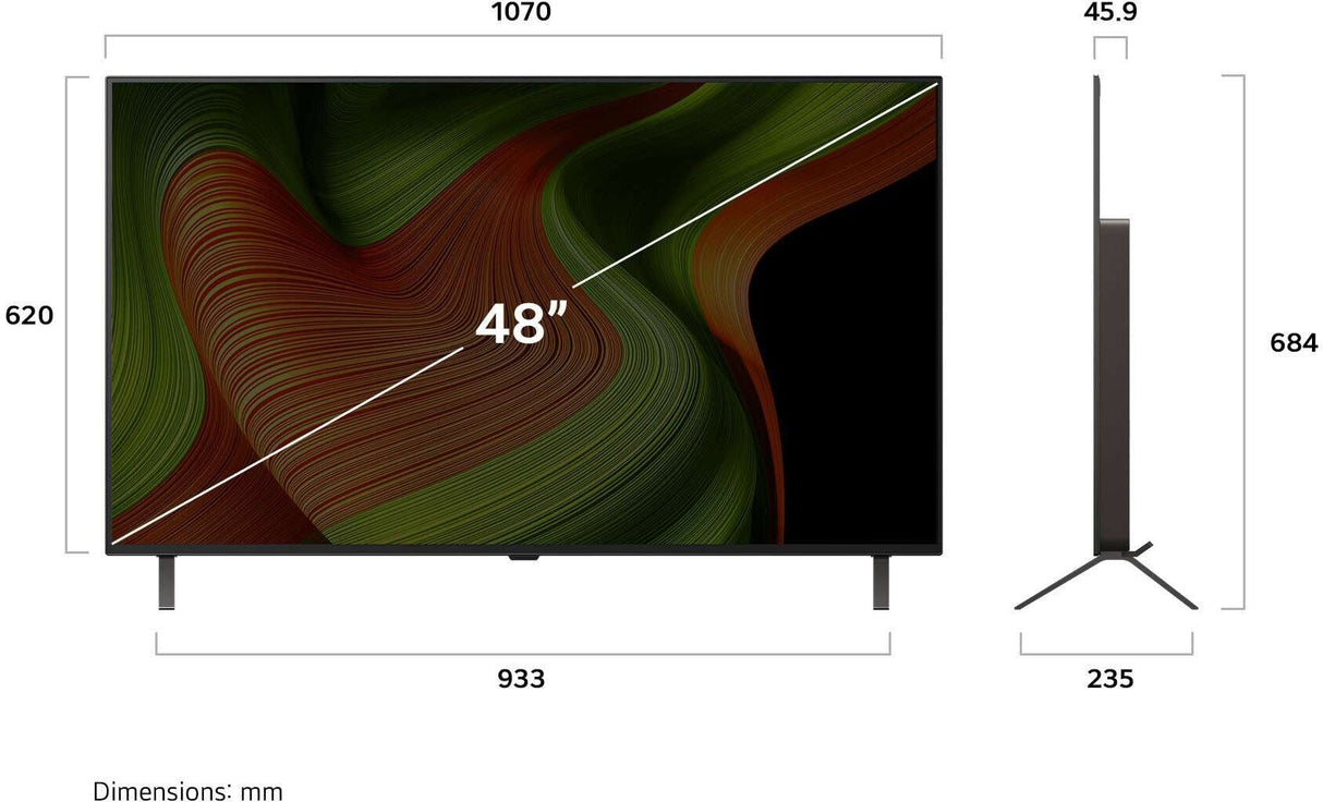 LG 48" B5 AI 4K UHD HDR Smart OLED TV 2025 OLED48B5PSA
