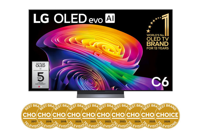 LG 65" OLED evo AI C6 4K Smart TV 2026 OLED65C6PSA