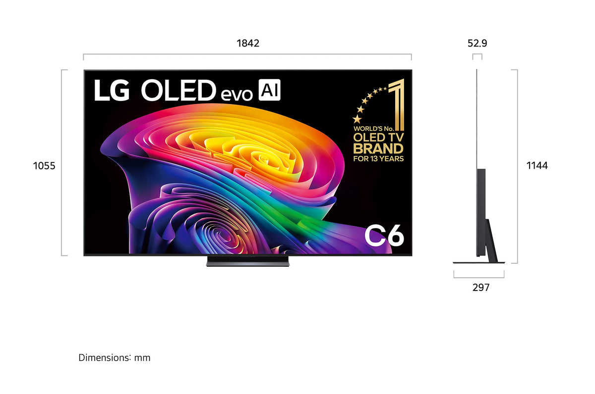 LG 83" OLED evo AI C6 4K Smart TV 2026 OLED83C6PSA | Greater Sydney Only