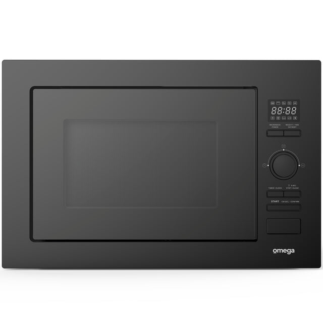 Omega 900W 28L Built-In Microwave Midnight OM28BF