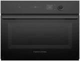 Fisher & Paykel 60cm 49L Minimal Compact Combi-Microwave Oven Black OM60NMLB1