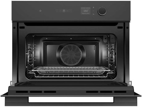 Fisher & Paykel 60cm 49L Minimal Compact Combi-Microwave Oven Black OM60NMLB1