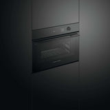 Fisher & Paykel 60cm 49L Minimal Compact Combi-Microwave Oven Black OM60NMLB1