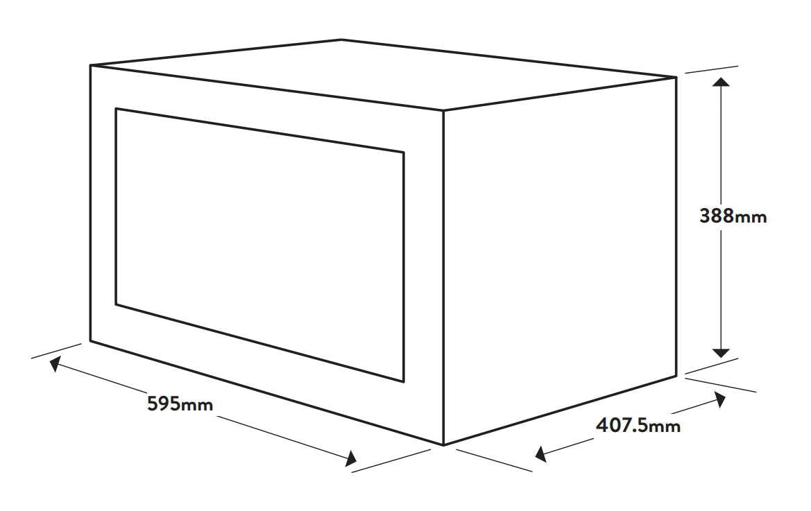 Omega 1000W 34L Fully Integrated Built-In Microwave OMW34X