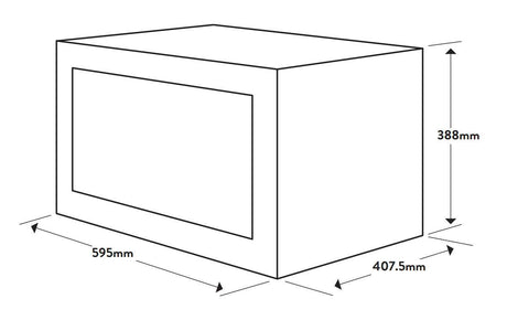 Omega 1000W 34L Fully Integrated Built-In Microwave OMW34X