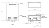Onsen 60°C 26L Hot Water System ONHW26NG60 *NATURAL GAS*