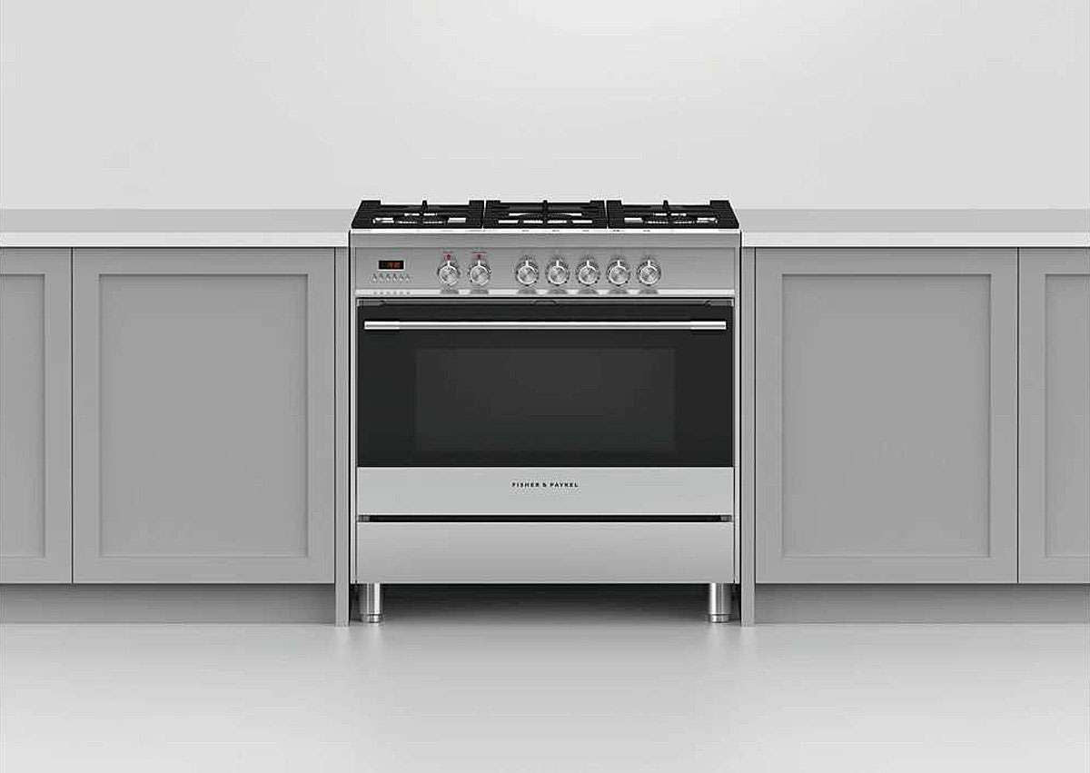 Fisher & Paykel 90cm 140L Dual Fuel Freestanding Oven/Stove OR90SCG1X1