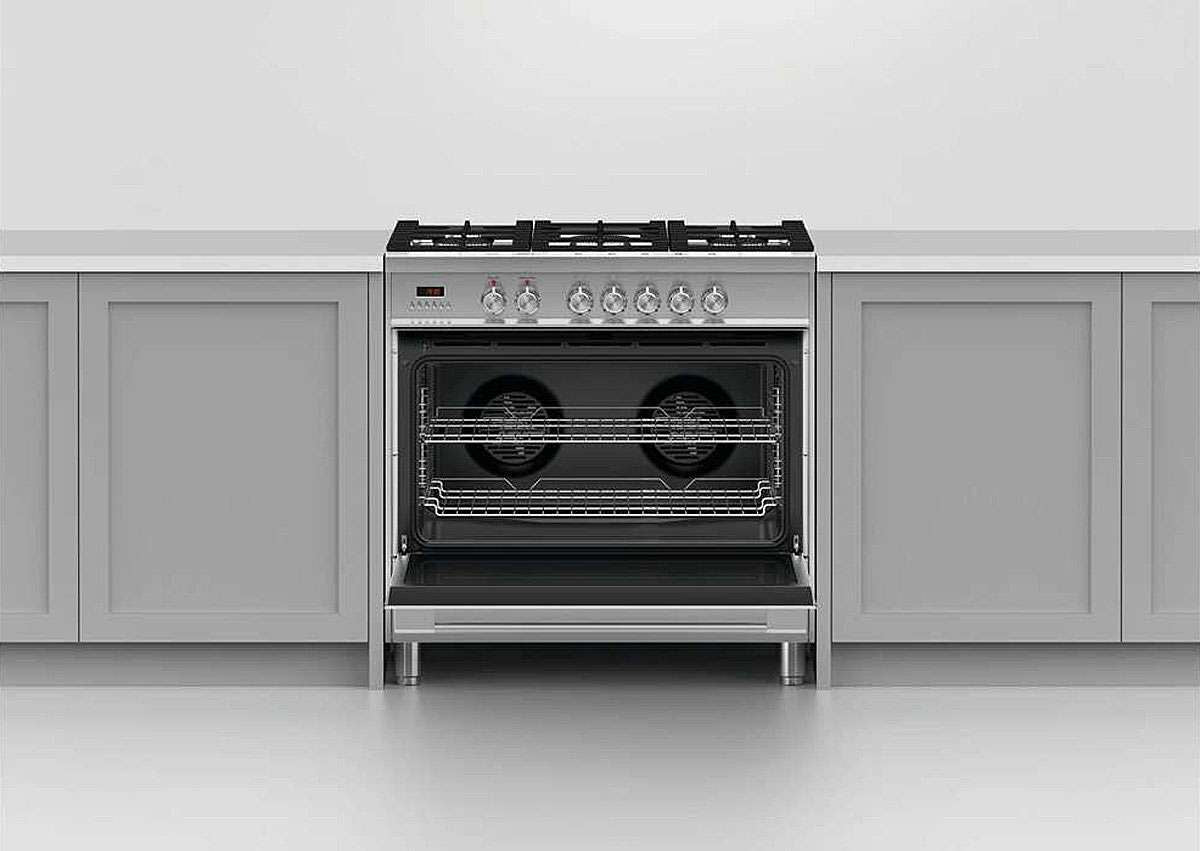 Fisher & Paykel 90cm 140L Dual Fuel Freestanding Oven/Stove OR90SCG1X1