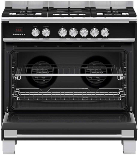 Fisher & Paykel 90cm 140L Dual Fuel Freestanding Oven/Stove OR90SCG4B1