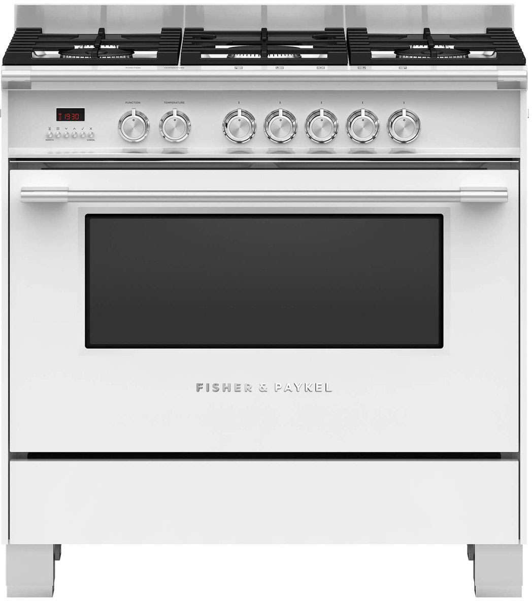 Fisher & Paykel 90cm 140L Dual Fuel Freestanding Oven/Stove OR90SCG4W1