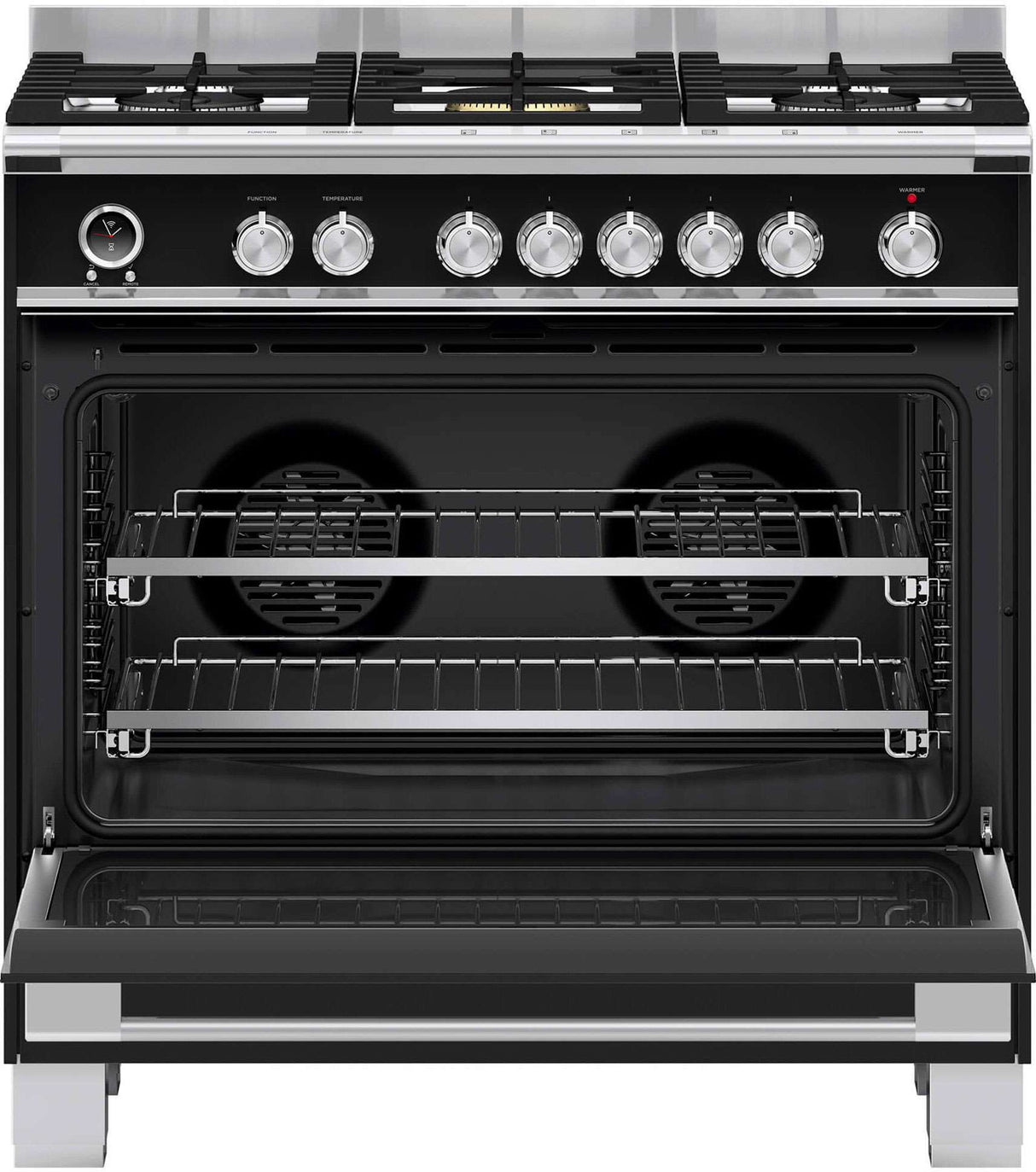 Fisher & Paykel 90cm 140L Dual Fuel Freestanding Oven/Stove OR90SCG6B1
