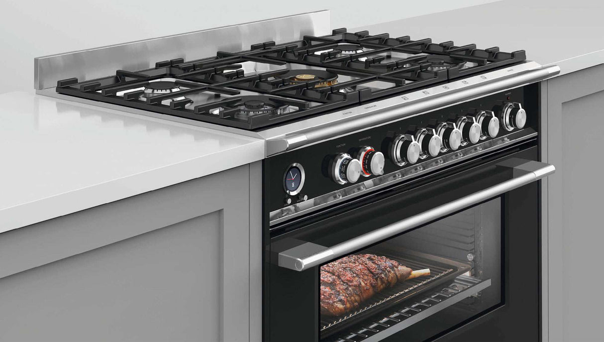 Fisher & Paykel 90cm 140L Dual Fuel Freestanding Oven/Stove OR90SCG6B1